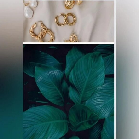 Zara plate earrings New with Gift box 🎁 - Picture 7 of 7